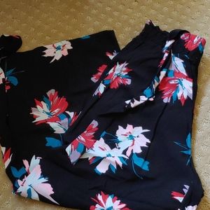 Wide leg cropped pant